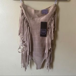 Herve Leger Swimsuit/Bodysuit Beige S
